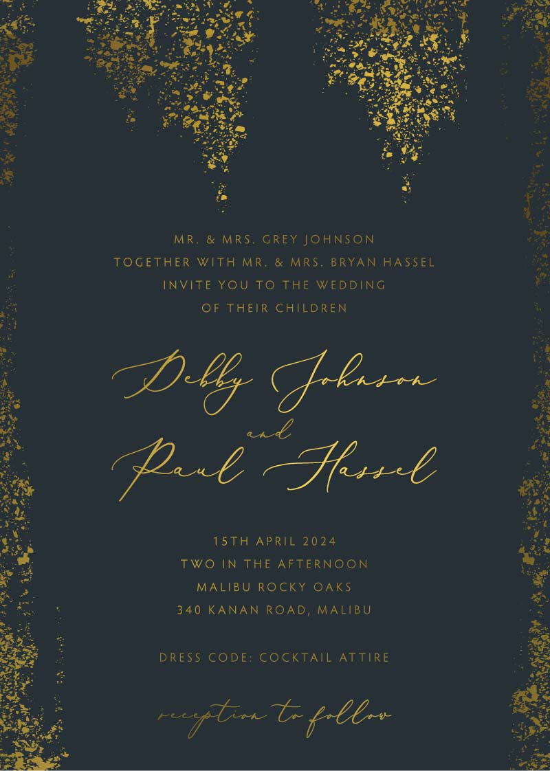 Starry Night Wedding Invitations by Inggrid H.