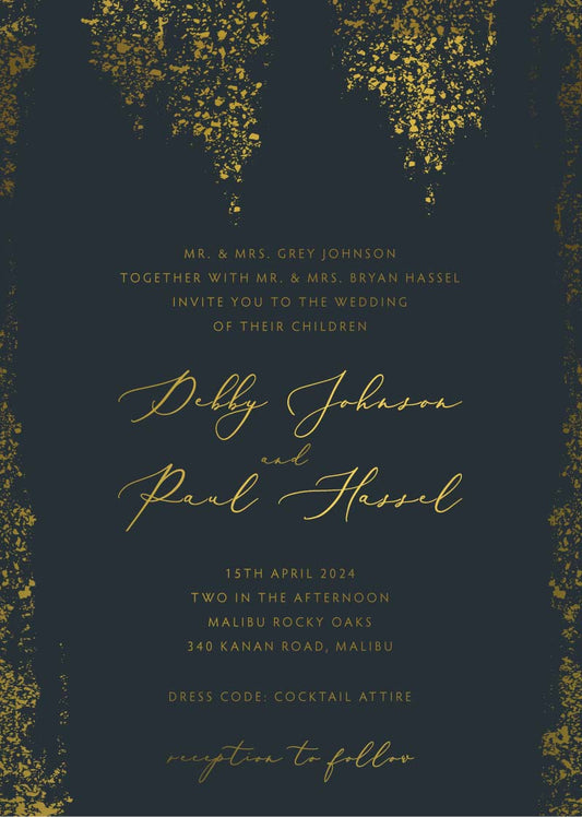 Starry Night Wedding Invitations by Inggrid H.