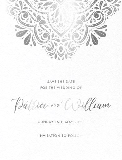 India Save The Date Cards by Inggrid H.