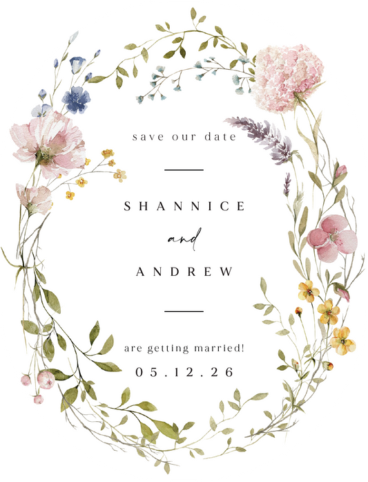 Jardin Save The Date Cards by Shab M.
