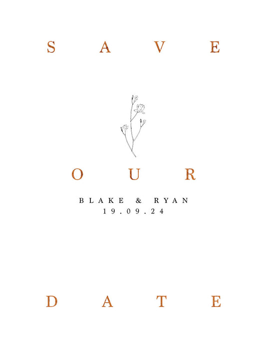 Sweet Magnolia Save The Date Cards by Shab M.