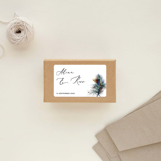 Peacock BlueStickers by Stella M.