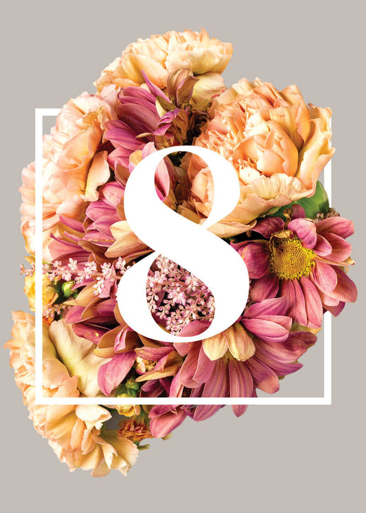 Summer BreezeTable Number by Stella M.