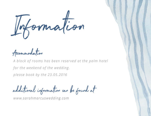 Soft Waves Information Card by Nicole C.