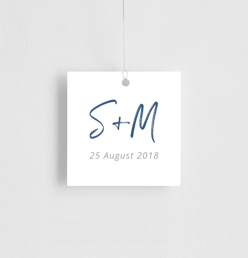 Soft Waves Favor Tag by Nicole C.