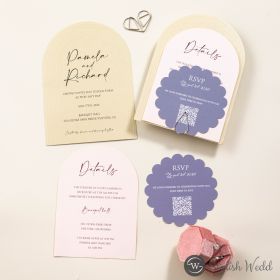 Chic Spectrum Of Shapes And Hues Invitation Collection Swi152