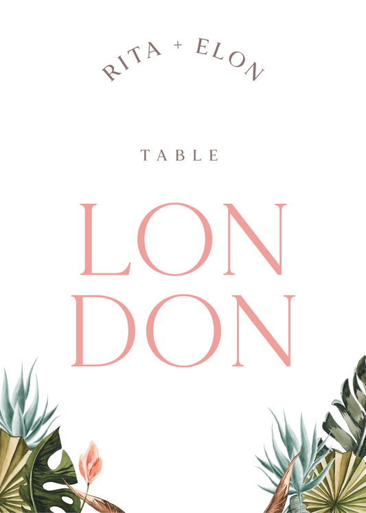 Island BreezeTable Number by Joy