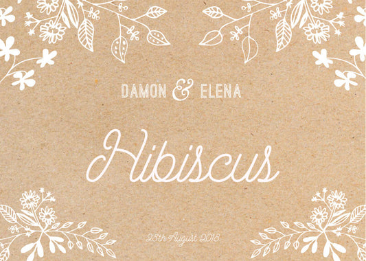 Rustic Floral SketchTable Number by Kat M.