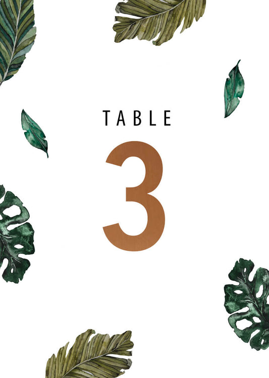 Moody TropicsTable Number by Jesse I.