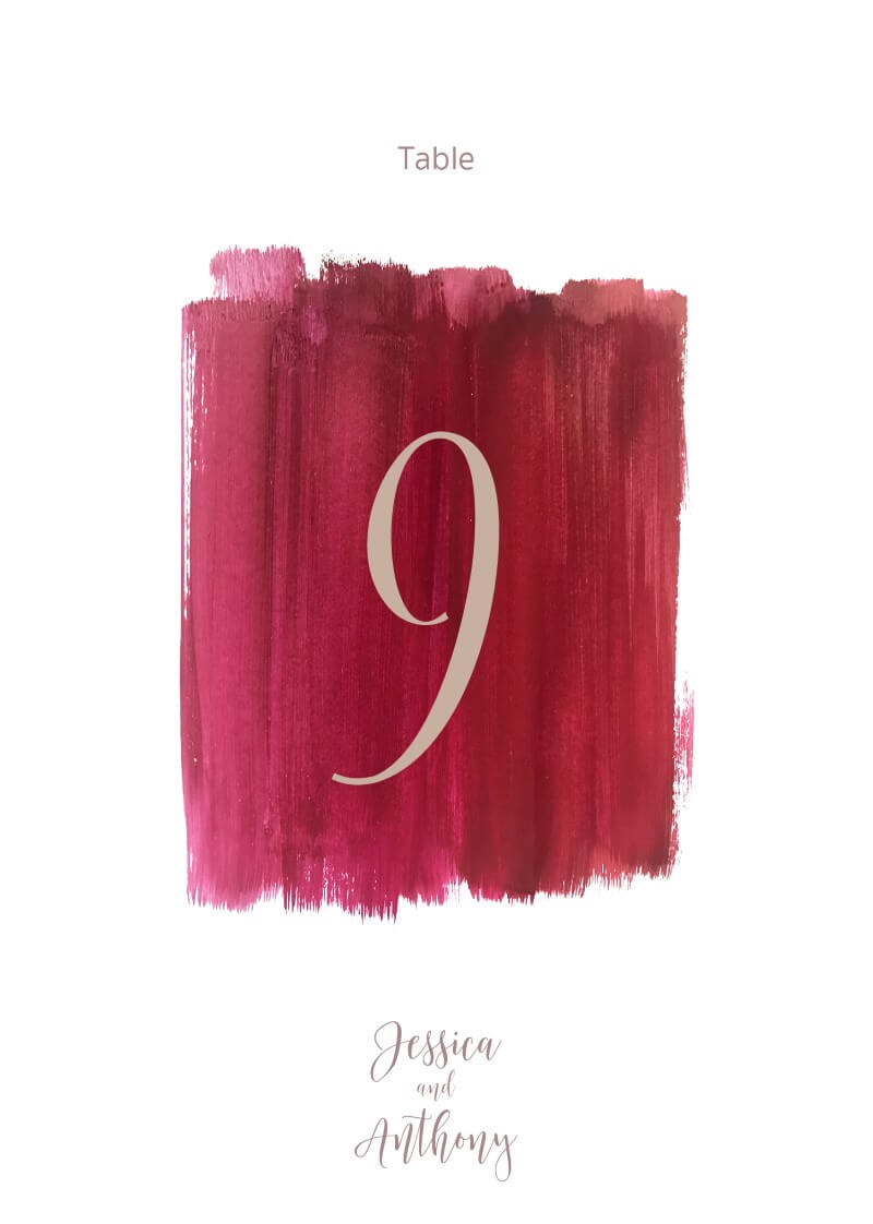 Pinot Noirs And ChardonnaysTable Number by Dominique B.