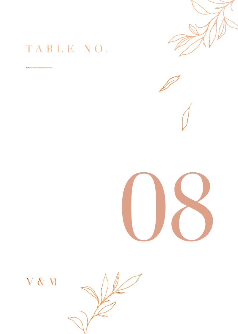 Modern SimplicityTable Number by Lisa P.