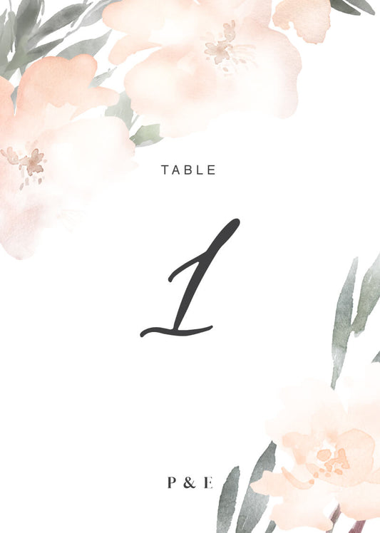 Ivory GardenTable Number by Joy