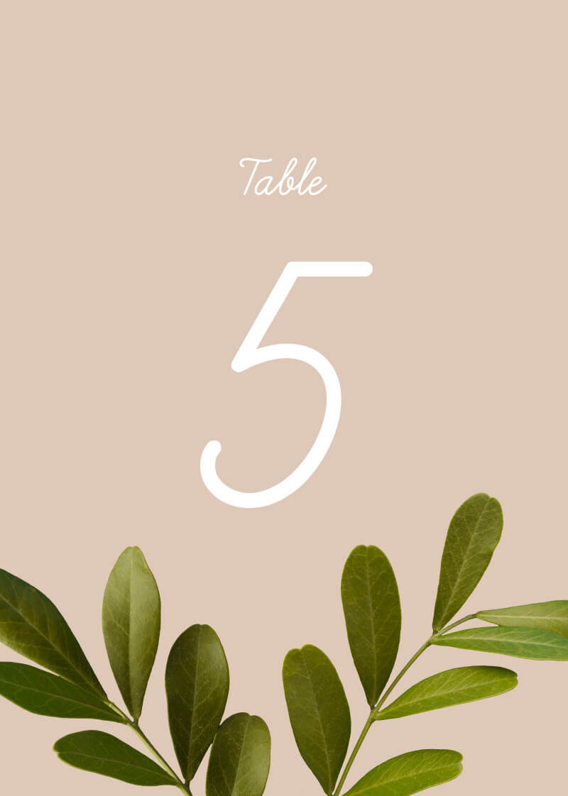 LeifTable Number by Anna D.