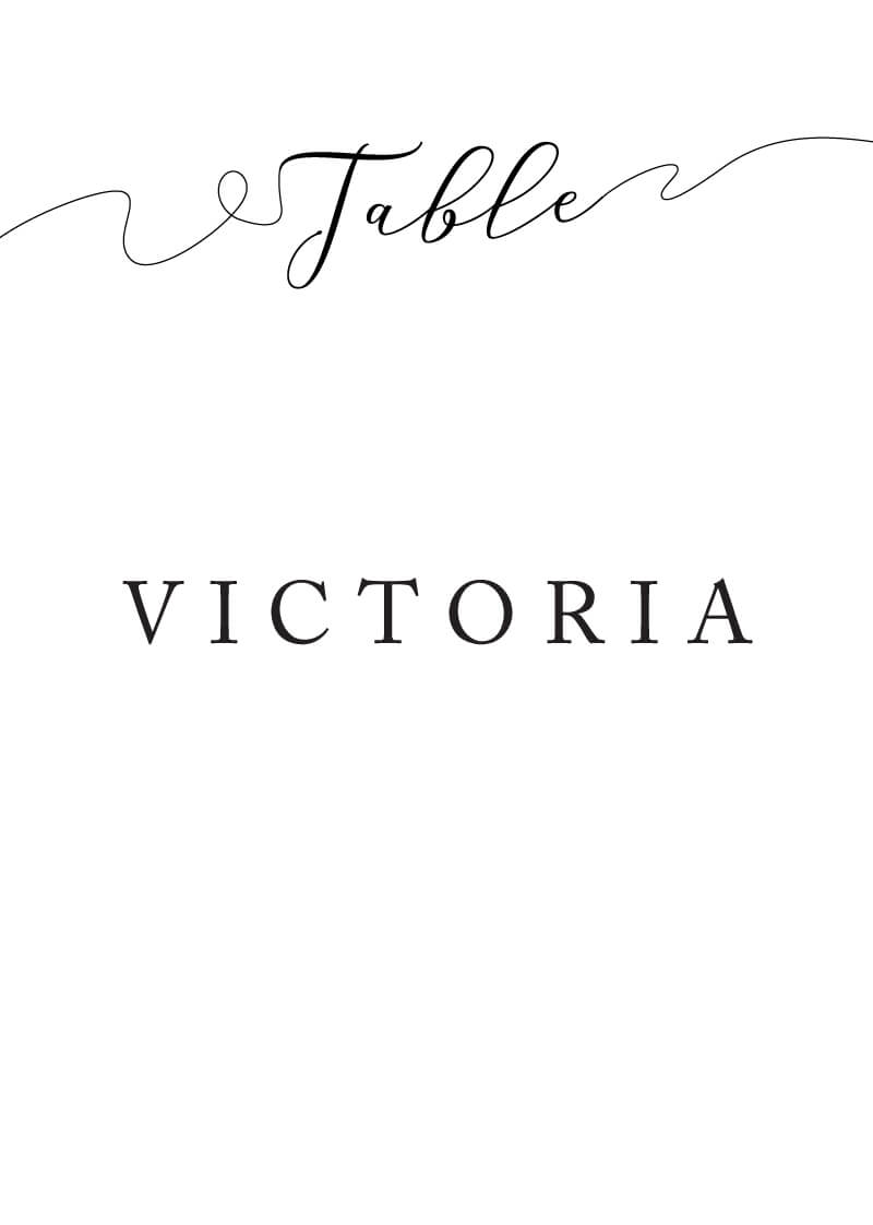 Forever PromiseTable Number by Joy