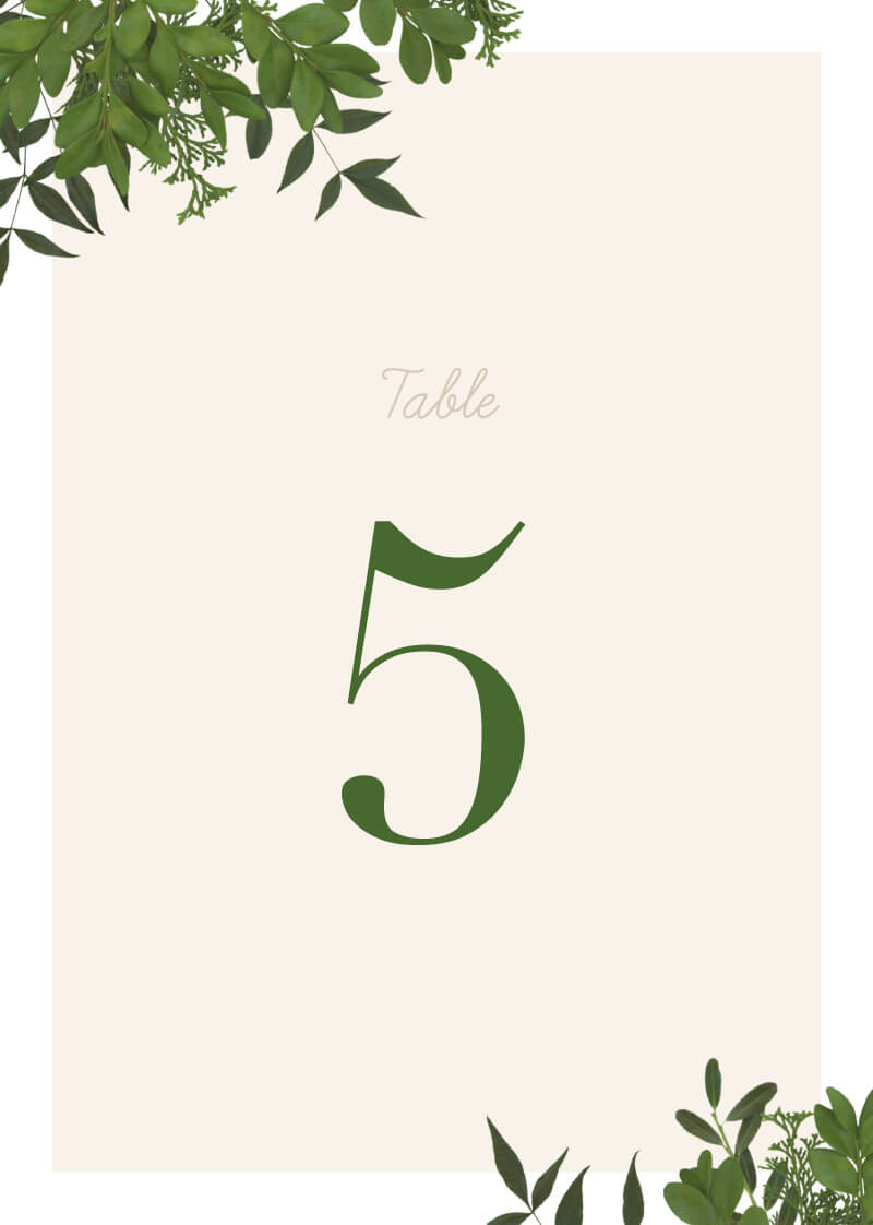 Mod BotanicalTable Number by Kaydi B.
