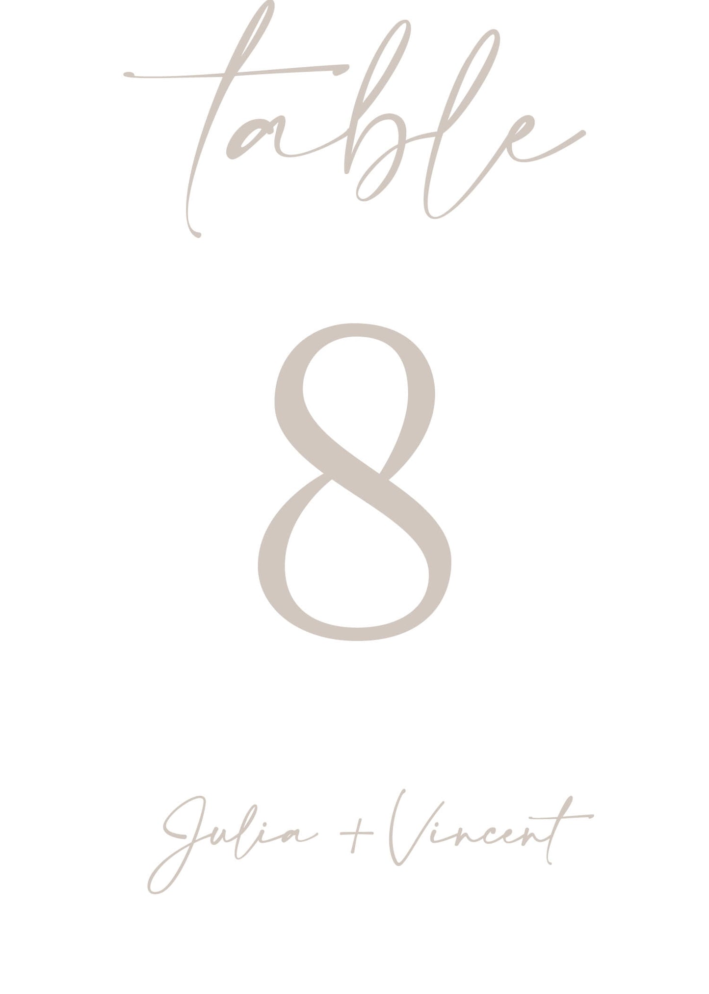 AmayaTable Number by Inggrid H.