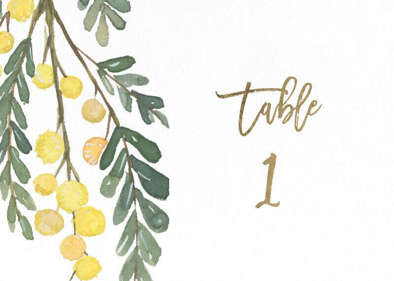 Golden NativeTable Number by James B.