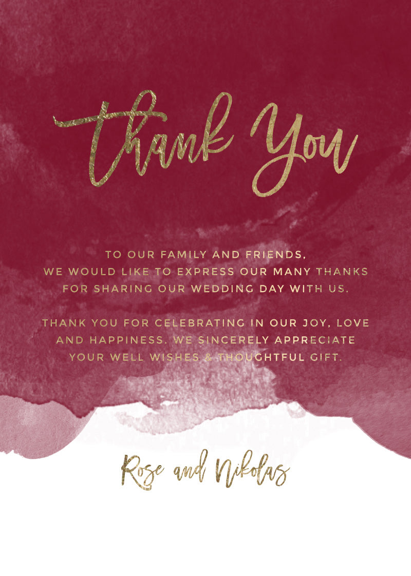 Be Our Guest Thank You Card by Jacqueline Q.