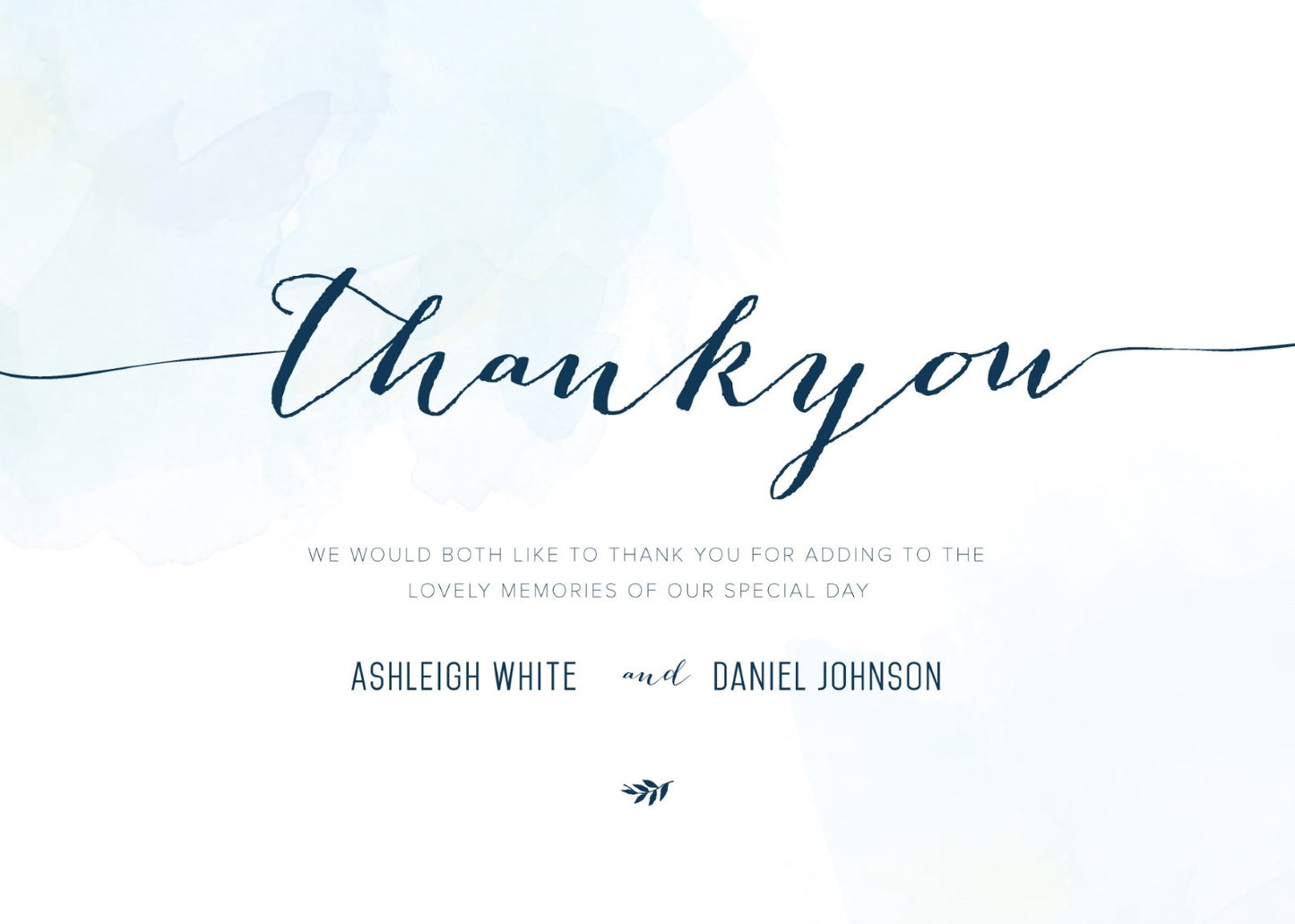 Clouds Thank You Card by Jidapha T.