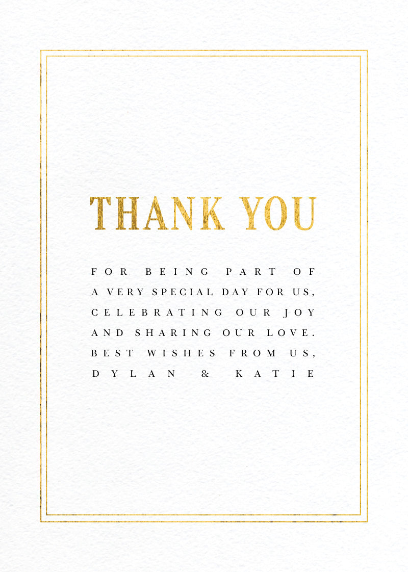 Classic Design Thank You Card by Inggrid H.