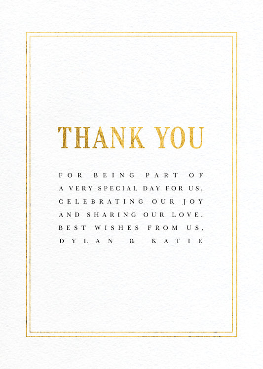 Classic Design Thank You Card by Inggrid H.