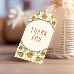 Thank You Vintage Art Nouveau Mucha Gift Tags
