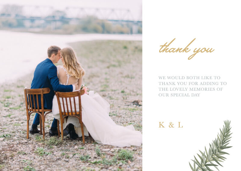 Diamond Branch Thank You Card by Kaydi B.