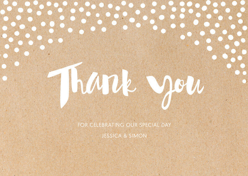 Foil Of Dreams Thank You Card by Phabo R.