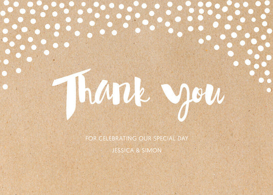 Foil Of Dreams Thank You Card by Phabo R.