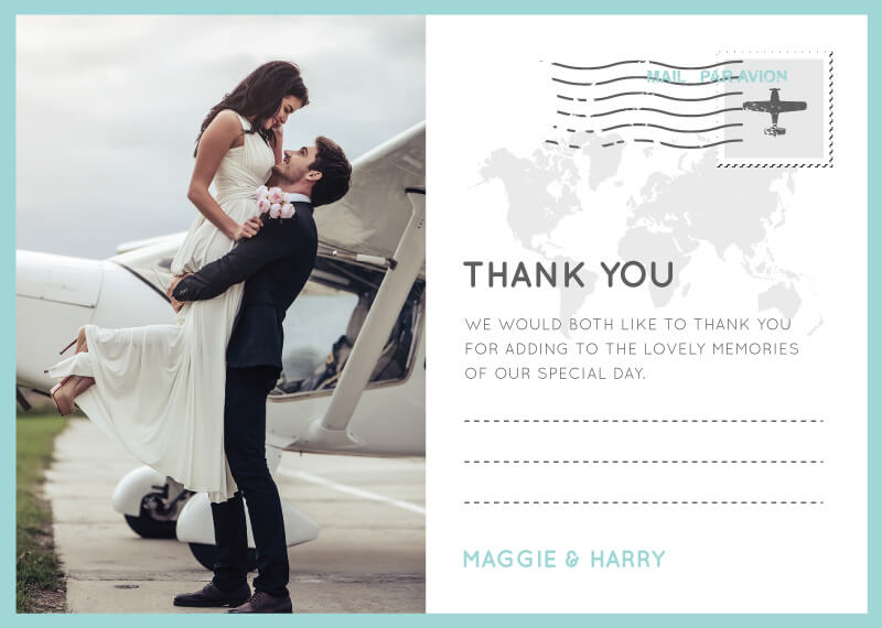 Blue Paradise Thank You Card by Kimberly H.