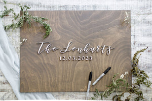 The Lenharts Wedding Guest Book Sign