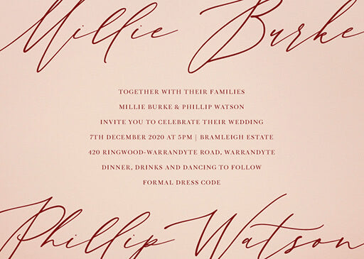 The Letters Wedding Invitations by Yunita Y.