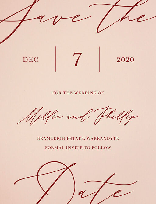 The Letters Save The Date Cards by Yunita Y.