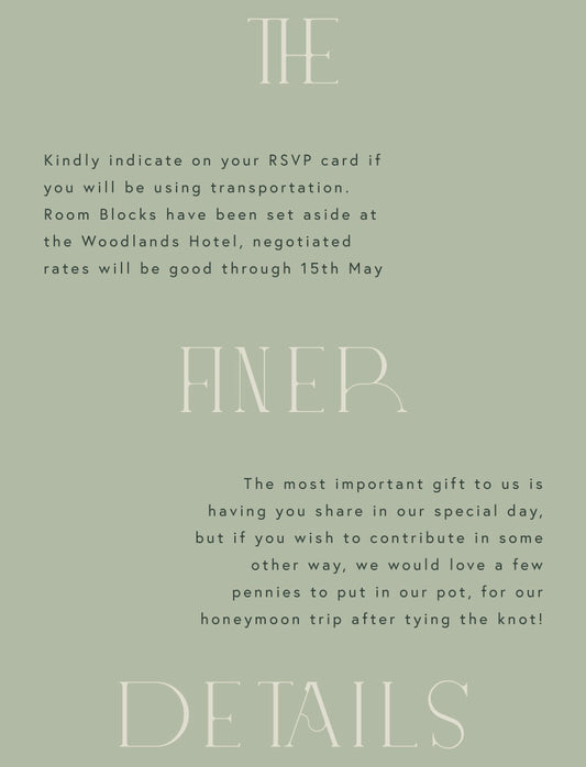 The Vow Information Card by Putri N.