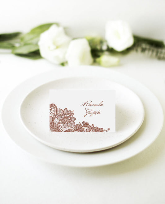 Tirumana HennaPlace Cards by Phabo R.