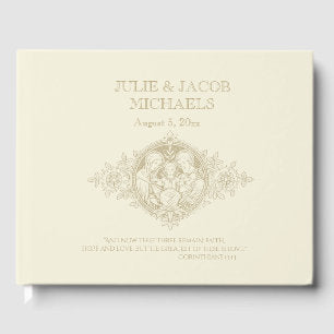 Traditional Catholic Wedding Holy Family Guest Book