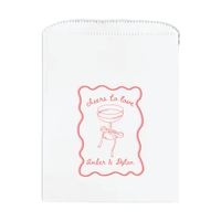 Cheers to Love Wedding Favor Treat Bags