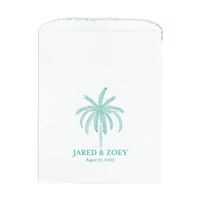 Palm Tree Personalized Favor Treat Bag