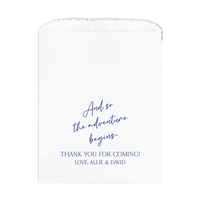 And So The Adventure Begins Personalized Favor Treat Bag