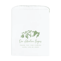 Our Adventure Begins Personalized Favor Treat Bag