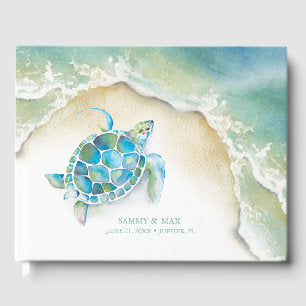 Tropical Ocean Wedding Guest Book