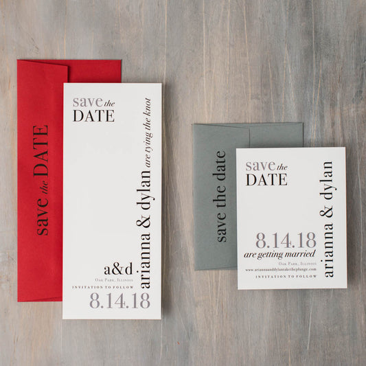 Urban Elegance Save The Dates