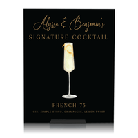 Signature Drink Bar Sign