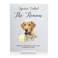 Wedding Bar Menu Print