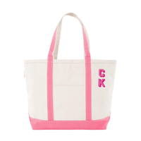 Vertical Monogram Canvas Tote Bag