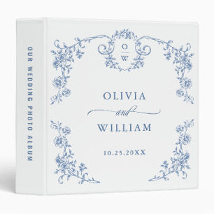 Victorian Ornate Grace Wedding photo album 3 Ring Binder