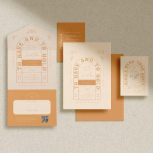 San Miguel Wedding Invitation with RSVP Card