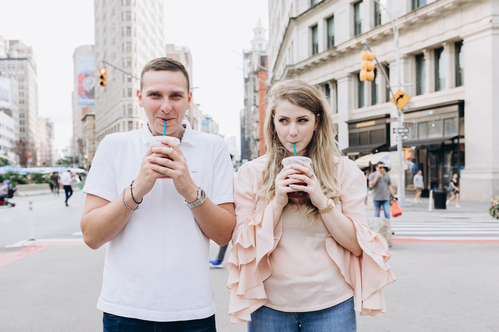 Viktoriia in New York City: Proposal / Engagement Photography