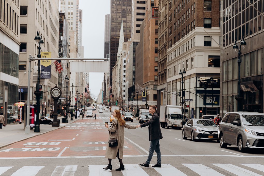 Viktoriia in New York City: Proposal / Engagement Photography