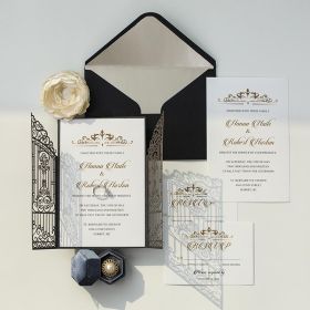 Clear Acrylic Wedding Table Sign - Welcome to Our Wedding